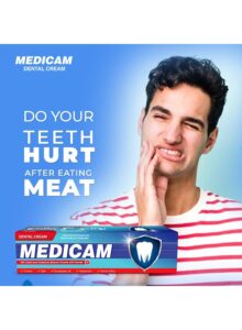 Medicam Dental Cream 70g tube for sensitive teeth and bleeding gum care