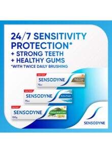 "Sensodyne Cavity + Sensitivity 24h Dual Protection Toothpaste 75ml for sensitive teeth and cavity protection"
